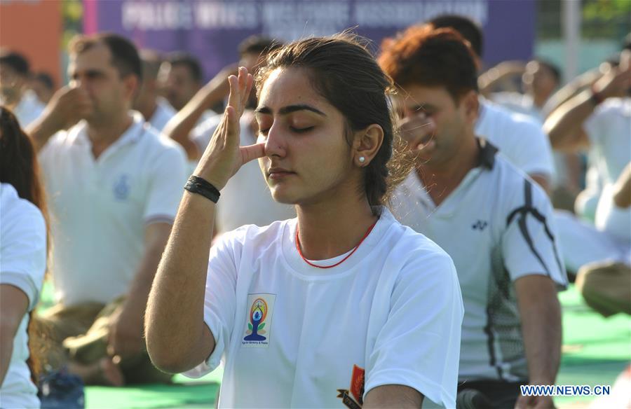 INDIAN-CONTROLLED KASHMIR-JAMMU-INTERNATIONAL YOGA DAY