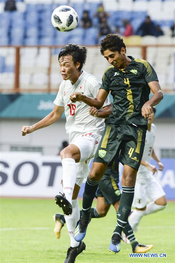 (SP)INDONESIA-CIKARANG-ASIAN GAMES 2018-MEN&rsquo;S FOOTBALL MATCH-PAKISTAN VS JAPAN