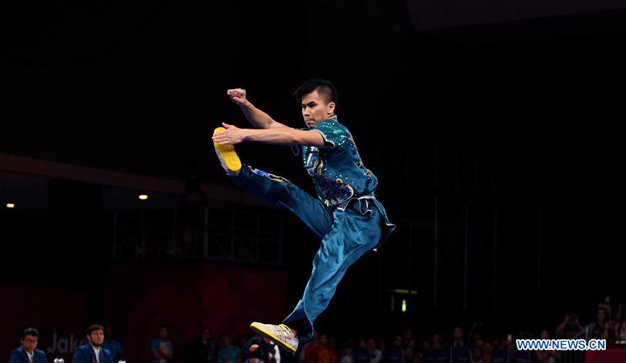 (SP)INDONESIA-JAKARTA-ASIAN GAMES-WUSHU-MEN&rsquo;S CHANGQUAN