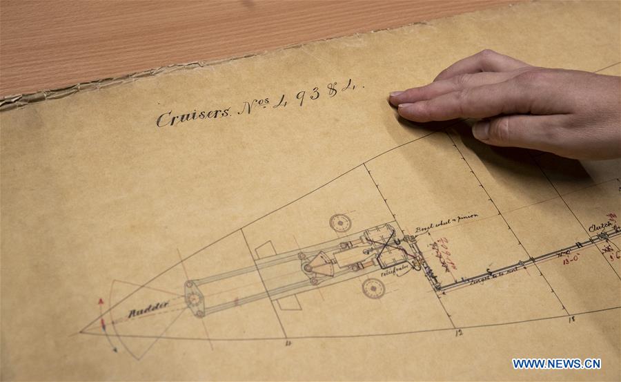 BRITAIN-NEWCASTLE-WARSHIP-NEWLY DISCOVERED PLANS