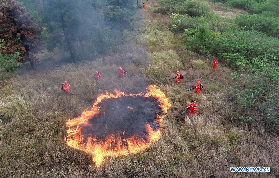 CHINA-ANHUI-FEIXI-FOREST FIRE-DRILL (CN)
