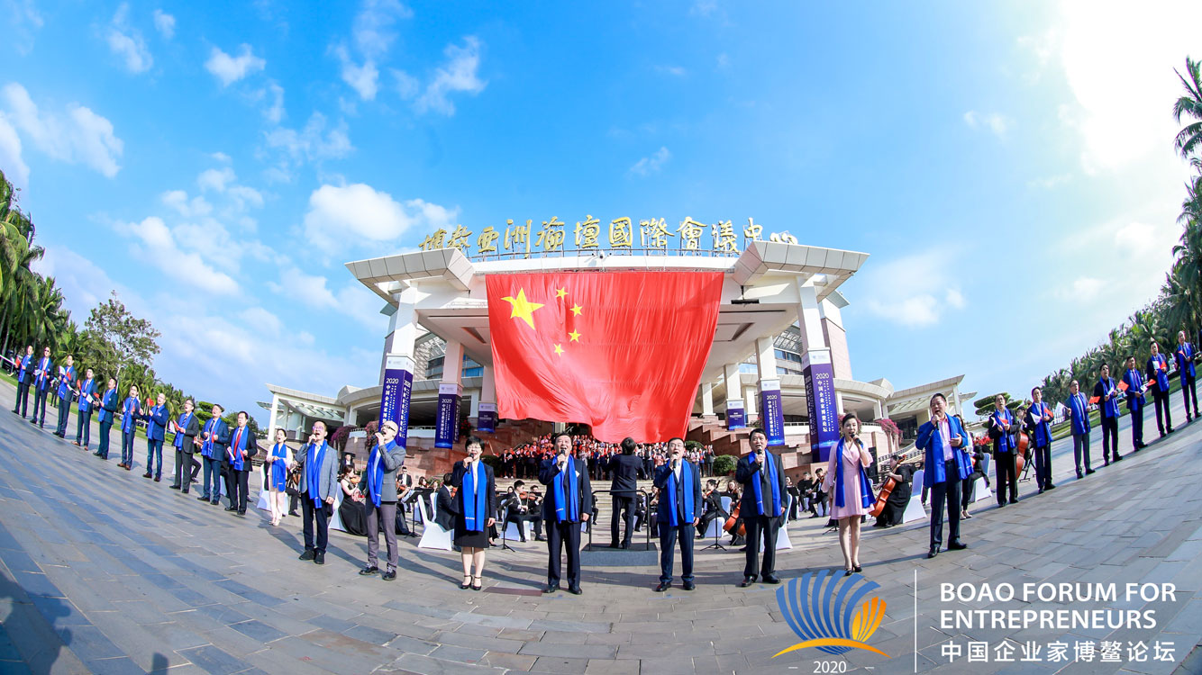 &ldquo;2020中國企業(yè)家博鰲論壇&rdquo;音樂紀(jì)錄片拍攝現(xiàn)場