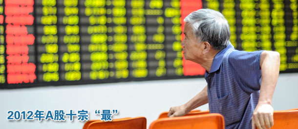 2012年A股十宗“最”