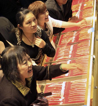 黃金投資:套牢中國大媽