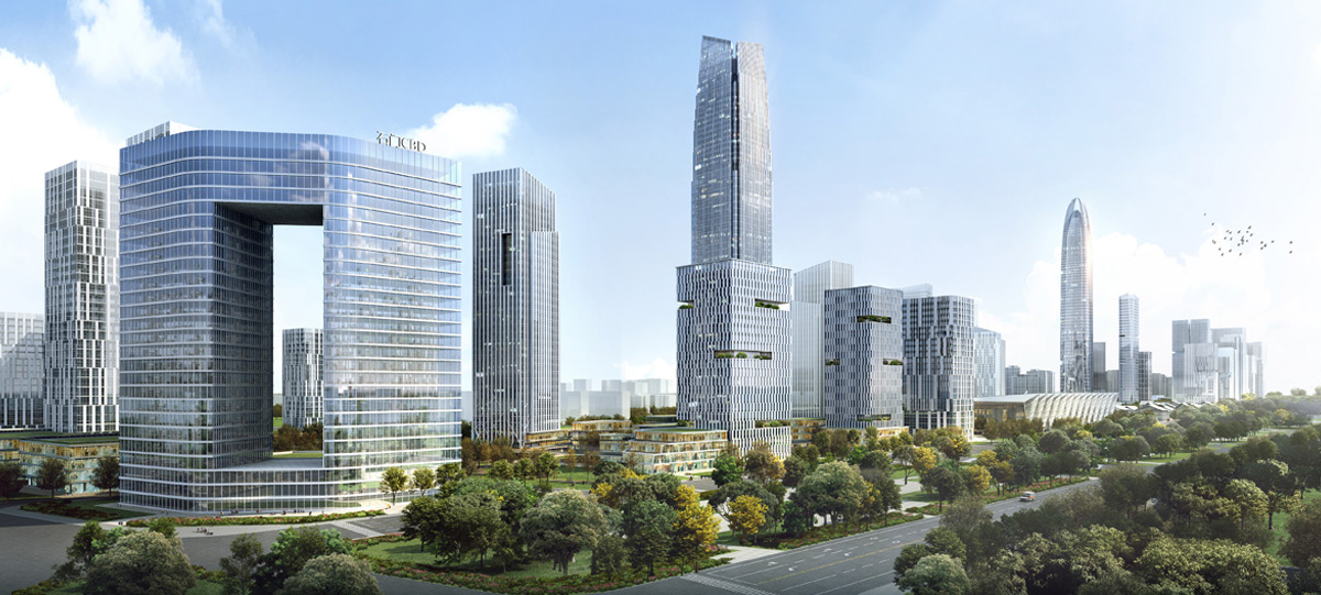 中央商務(wù)區(qū)金融商務(wù)北區(qū)將以5A甲級寫字樓聚集為群，南區(qū)將建設(shè)多功能為一體的綜合城市化辦公區(qū)域