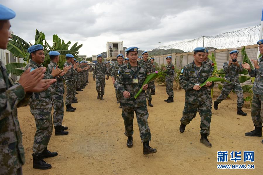 （國際）（1）中國駐南蘇丹維和步兵營受傷戰(zhàn)士姚道祥、吳樂重返戰(zhàn)位