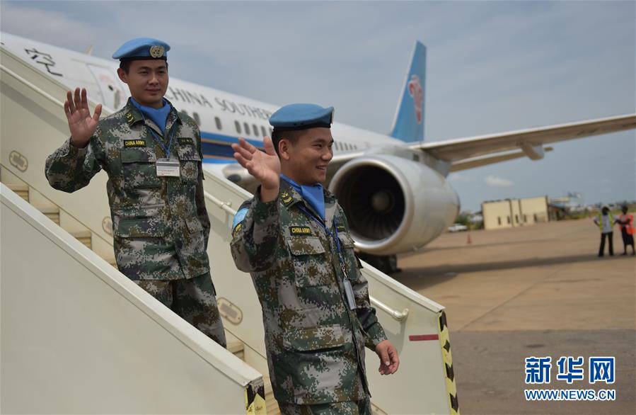 （國際）（2）中國駐南蘇丹維和步兵營受傷戰(zhàn)士姚道祥、吳樂重返戰(zhàn)位