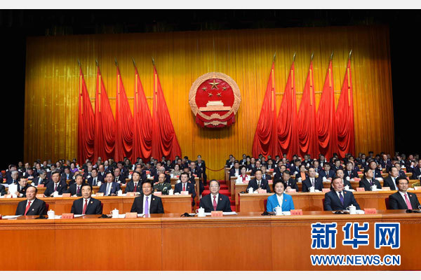 10月1日，慶祝中華人民共和國(guó)成立66周年暨新疆維吾爾自治區(qū)成立60周年大會(huì)在新疆人民會(huì)堂隆重舉行。 新華社記者 饒愛民 攝