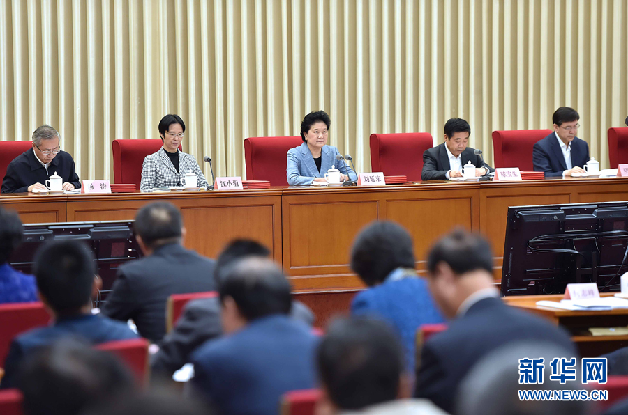 10月20日，中共中央政治局委員、國務(wù)院副總理、國務(wù)院督導(dǎo)委員會(huì)主任劉延?xùn)|在北京出席深化教育督導(dǎo)改革暨第十屆國家督學(xué)聘任工作會(huì)議并講話。新華社記者 李濤 攝