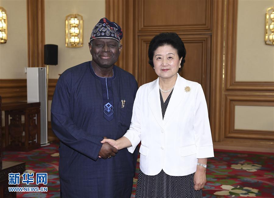 （XHDW）劉延?xùn)|會(huì)見(jiàn)聯(lián)合國(guó)人口基金執(zhí)行主任巴巴通德&middot;奧索蒂梅欣