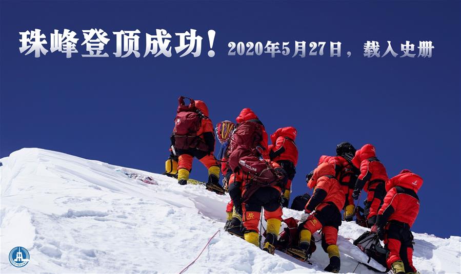 （圖表&middot;海報(bào)）［2020珠峰高程測(cè)量］珠峰登頂成功