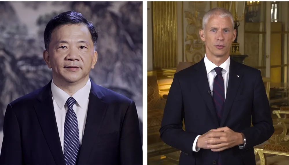 中宣部副部長，中央廣播電視總臺臺長、  總編輯慎海雄與法國文化部部長弗蘭克&middot;里斯特  共同宣布項目啟動