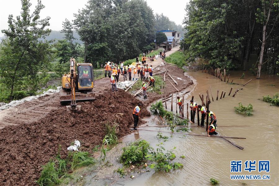 (防汛抗洪)(2)安徽樅陽(yáng):搶險(xiǎn)江心洲