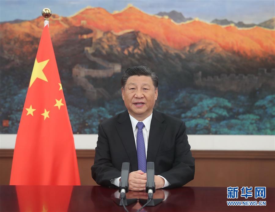 （時政）習近平在亞洲基礎(chǔ)設施投資銀行第五屆理事會年會視頻會議開幕式上致辭