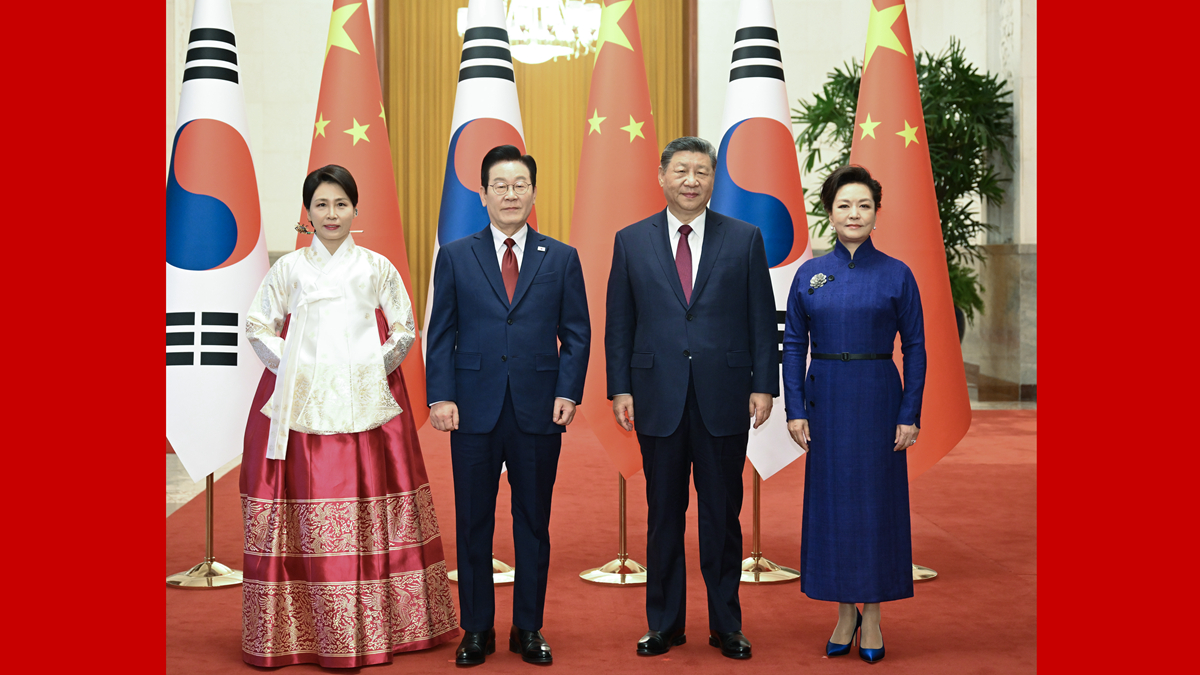 習(xí)近平同韓國總統(tǒng)李在明舉行會(huì)談