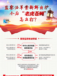 監(jiān)察法草案新鮮出爐 今后&ldquo;老虎蒼蠅&rdquo;怎么打？