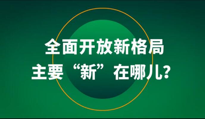 全面開放新格局主要&ldquo;新&rdquo;在哪兒？