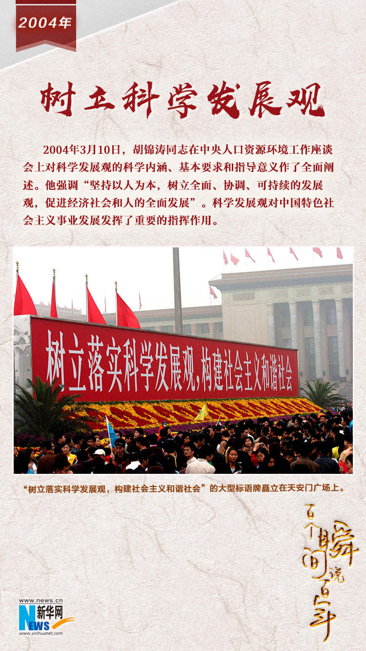2004，樹立科學發(fā)展觀