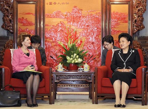 劉延?xùn)|會見歐盟委員會教育、文化、語言多樣性及青年事務(wù)委員瓦西利烏