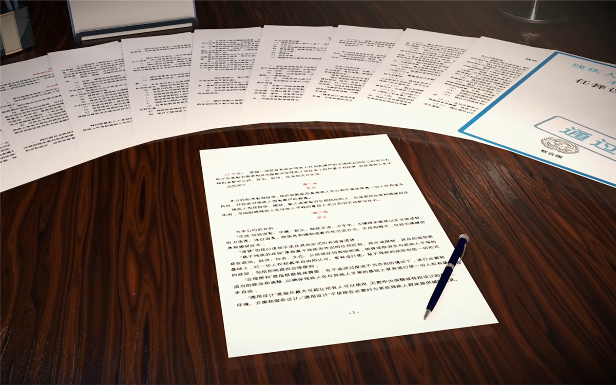 2006年12月，《殘疾人權(quán)利公約》在聯(lián)合國(guó)大會(huì)獲得通過