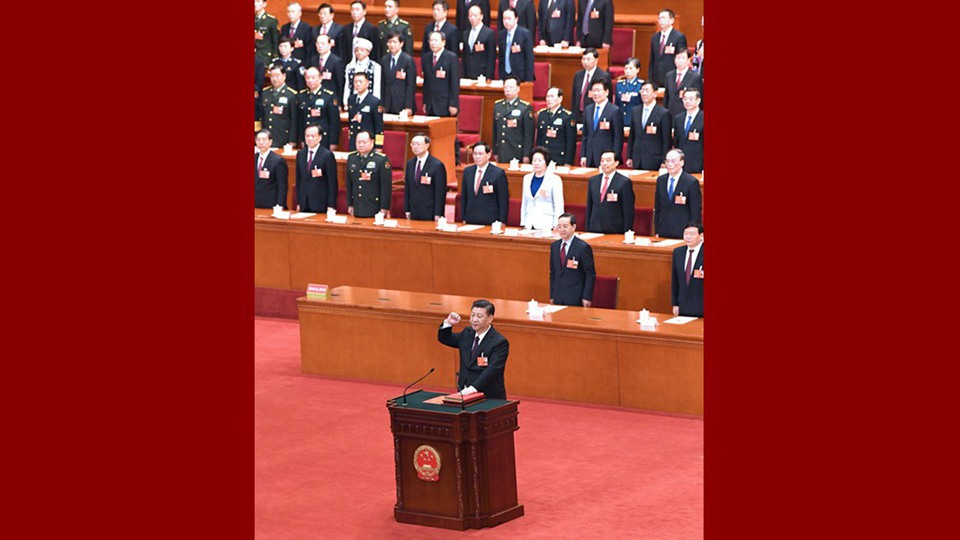 習(xí)近平當(dāng)選國(guó)家主席、中央軍委主席