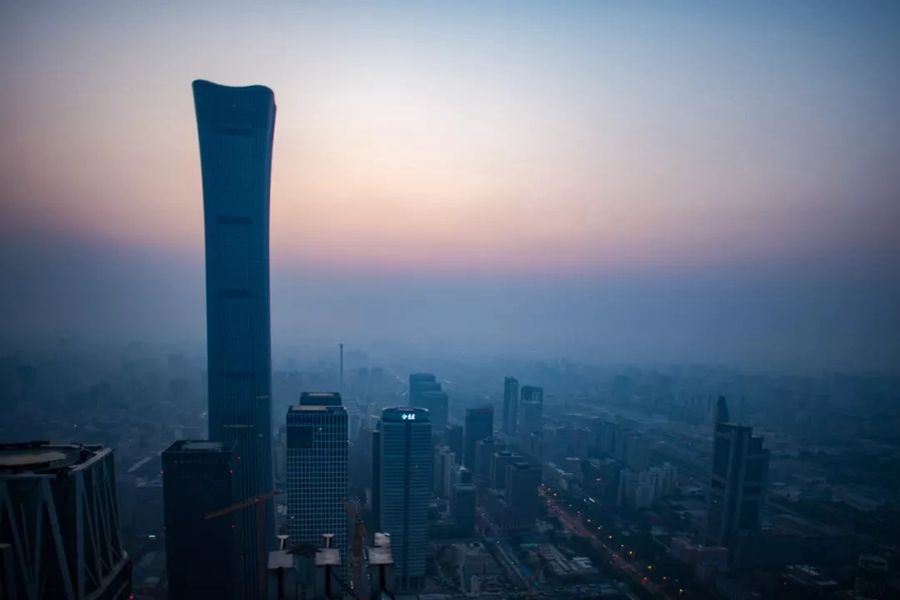 這就是今天早上的北京！