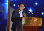 新華網(wǎng)黨組成員、副總裁汪金福致辭