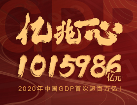 億兆一心！2020年中國GDP首次超百萬億！