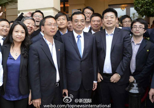 李克強(qiáng)：在非中企了解當(dāng)?shù)匚幕拍茉「?。圖片來源：&ldquo;新國際&rdquo;微博。