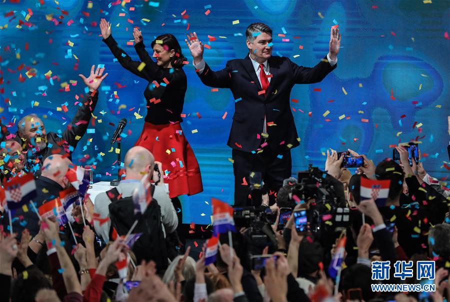 (國(guó)際)(2)克羅地亞前總理米拉諾維奇當(dāng)選新總統(tǒng)