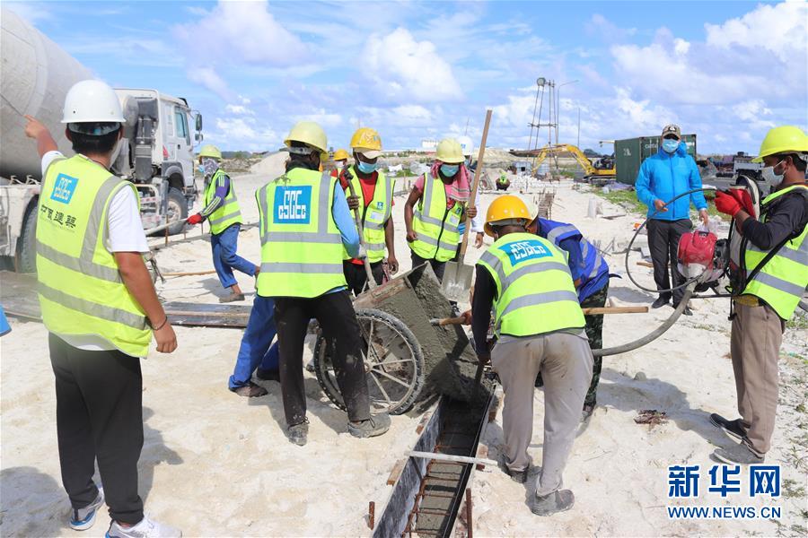 （國際&middot;圖文互動）（1）中企助力建設(shè)馬爾代夫抗疫設(shè)施
