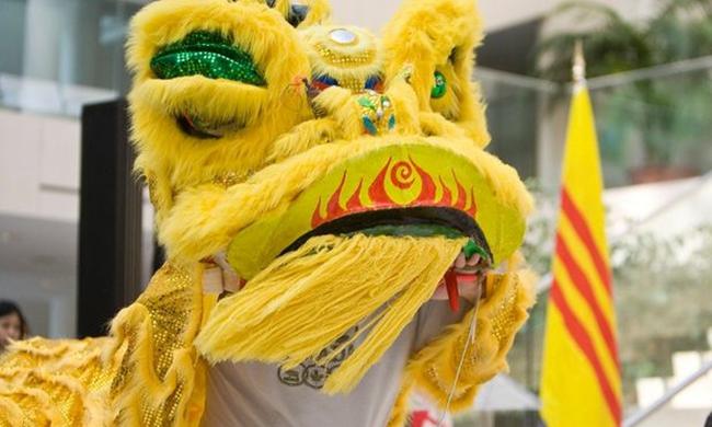 越南華僑華人&ldquo;舞獅&rdquo;迎佳節(jié)