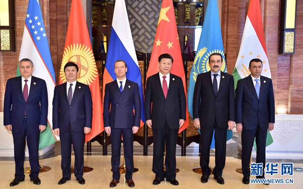 習近平集體會見上海合作組織成員國領(lǐng)導(dǎo)人