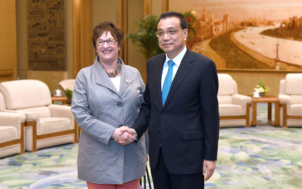 李克強(qiáng)會見德國總理特別代表、經(jīng)濟(jì)和能源部長齊普里斯