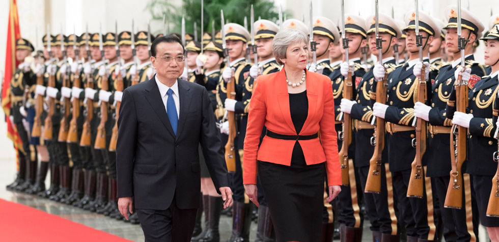 李克強同特雷莎&middot;梅舉行中英總理年度會晤