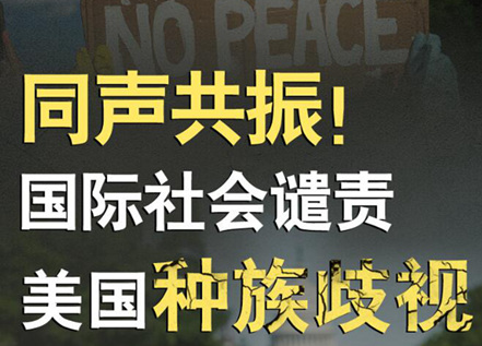 【圖解】同聲共振！國際社會(huì)譴責(zé)美國種族暴力