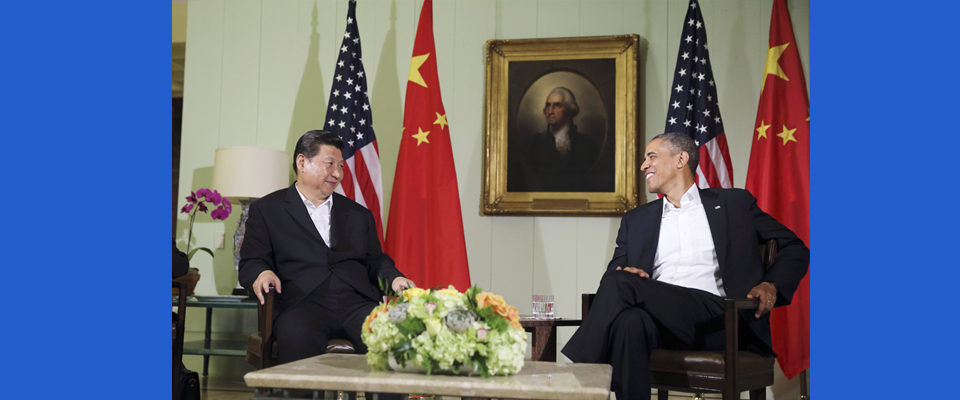 2013年6月，習(xí)近平與美國總統(tǒng)奧巴馬共同會見記者